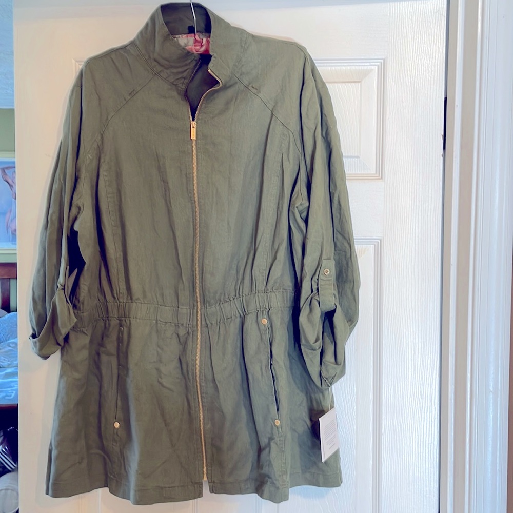 Ellen Tracy linen blend jacket